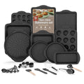 18-Piece Nonstick Baking Set with Gray Marble Coating