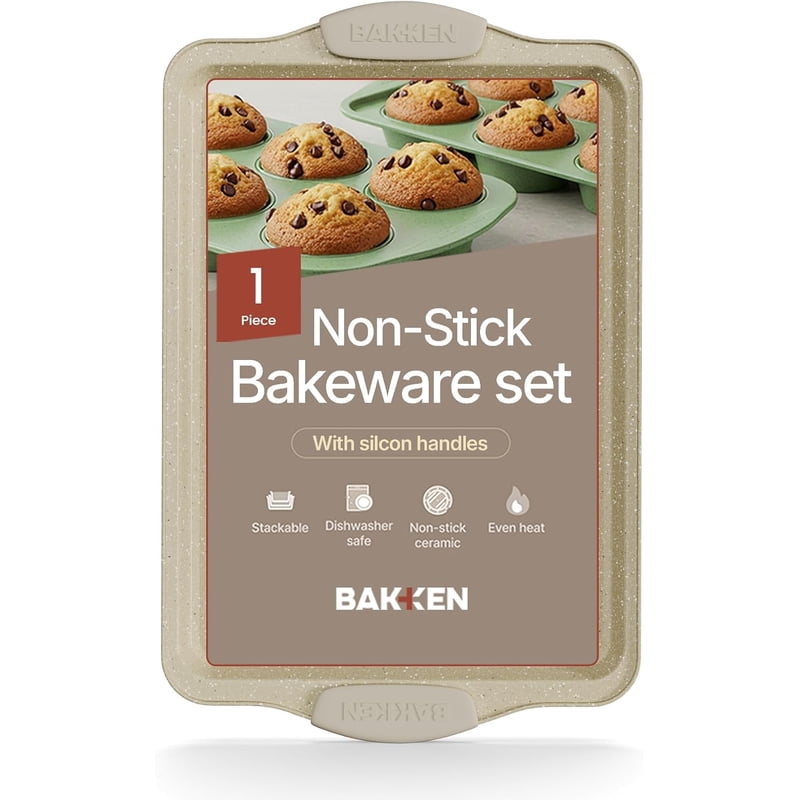 Nonstick Carbon Steel Baking Pan - 15.15 x 10.03 in, White Marble