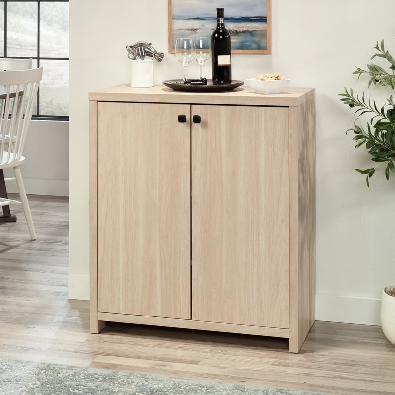 Westley Bar Cabinet - Spring Pine Finish with Wine Storage