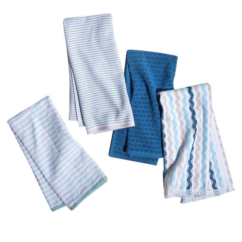 4-Piece Kitchen Towel Set - Super Absorbent Cotton Towels