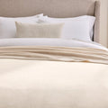 King Size Bonded Plush Bed Blanket - Ultra Soft Reversible Bedding, Vanilla