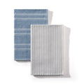 Blue Cotton Kitchen Towel Set - Soft & Absorbent, 2-Pack