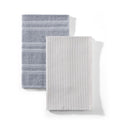 Soft Silver Kitchen Towels 2-Pack - Absorbent Cotton