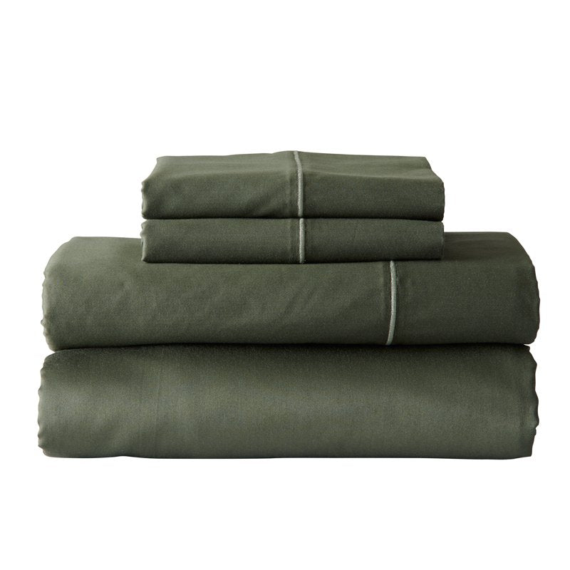 Full Size Cotton Sateen Bed Sheet Set with Flexi-Fit Technology - Sea Turtle