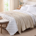 Chenille Gauze Bed Blanket - Full/Queen, Papyrus Beige, Lightweight & Breathable