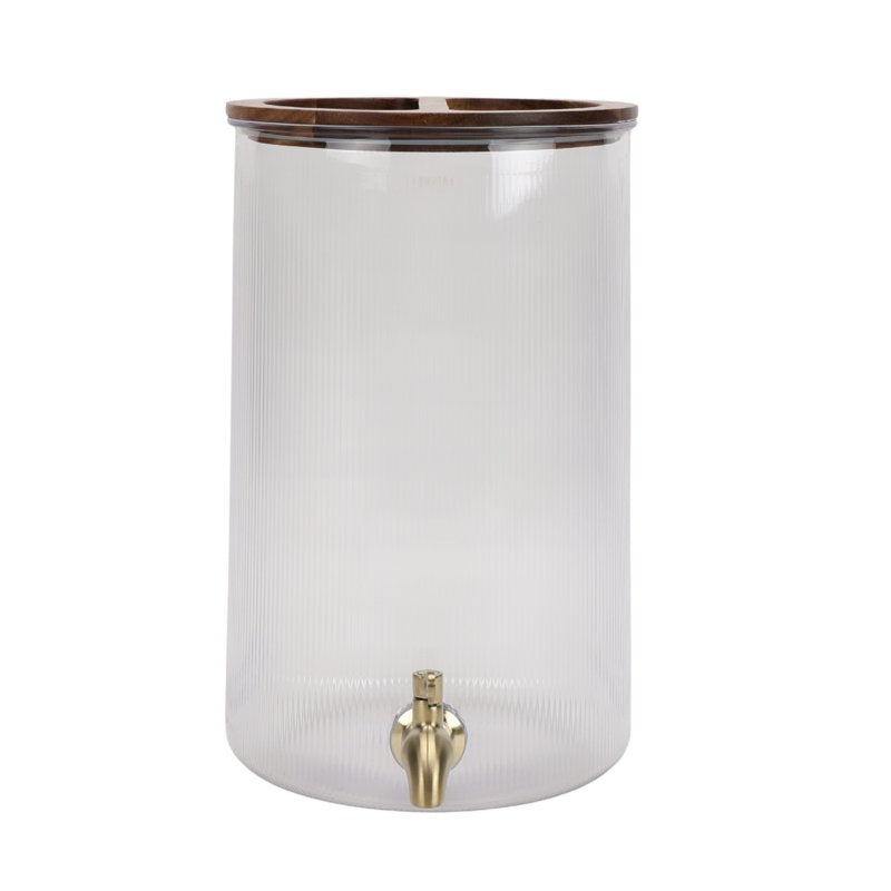 2-Gallon Countertop Beverage Dispenser with Clear Acrylic Lid