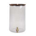 2-Gallon Countertop Beverage Dispenser with Clear Acrylic Lid