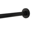 Adjustable Tension Shower Curtain Rod - Rustproof Aluminum, Matte Black, 43-72 Inches