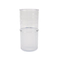 Clear Ribbed Tritan Tumbler - 21 oz, Dishwasher Safe