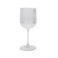 12-Ounce Clear Ribbed Tritan Wine Glass Set of 6 - Clear