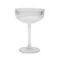 11-Ounce Clear Ribbed Tritan Coupe Glass - Elegant Drinkware