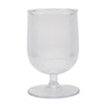 12-Ounce Clear Tritan Ribbed Goblet - Clear Finish
