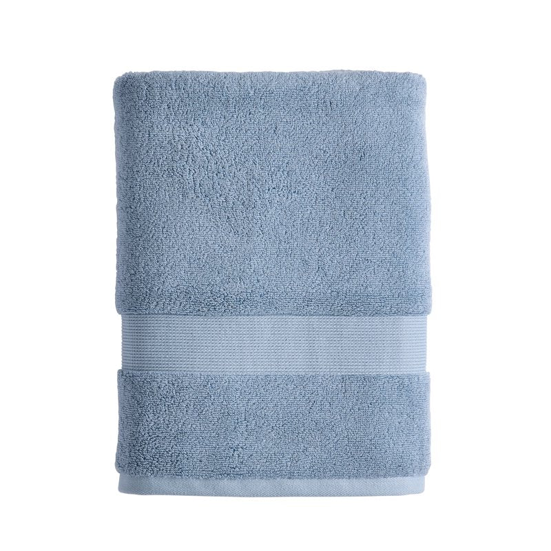 Cotton Bath Towel Blue Silver - Soft & Absorbent, 30x56 Inches - Better Homes & Gardens