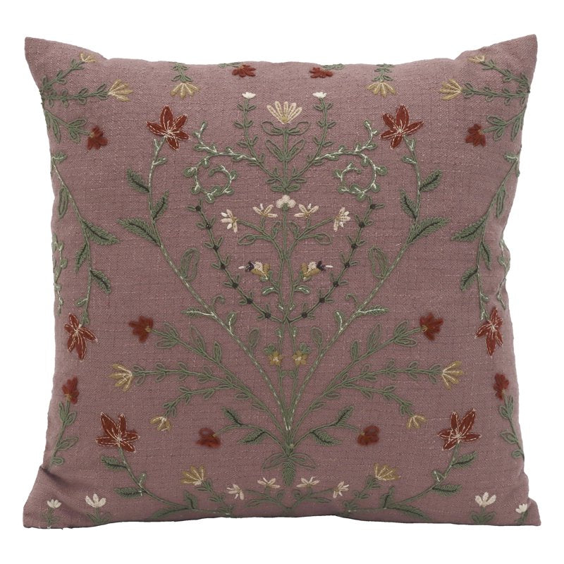 Violet Floral Throw Pillow - 20x20 Inches Decorative Cushion for Sofa & Bed - Better Homes & Gardens