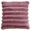 Violet Faux Fur Channel Decorative Pillow 22x22 with Green Accent - Better Homes & Gardens, Gem Variation