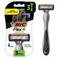 Men's 4-Blade Disposable Razors - 3-Count for Close Shave