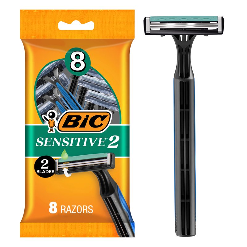 Men's Disposable Shaving Razors for Sensitive Skin - 8-Pack