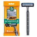Men's Disposable Razors for Sensitive Skin - 5 Count