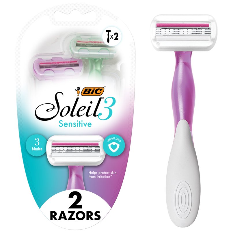 Disposable Women's Razors - 3 Blades with Comfort Shield