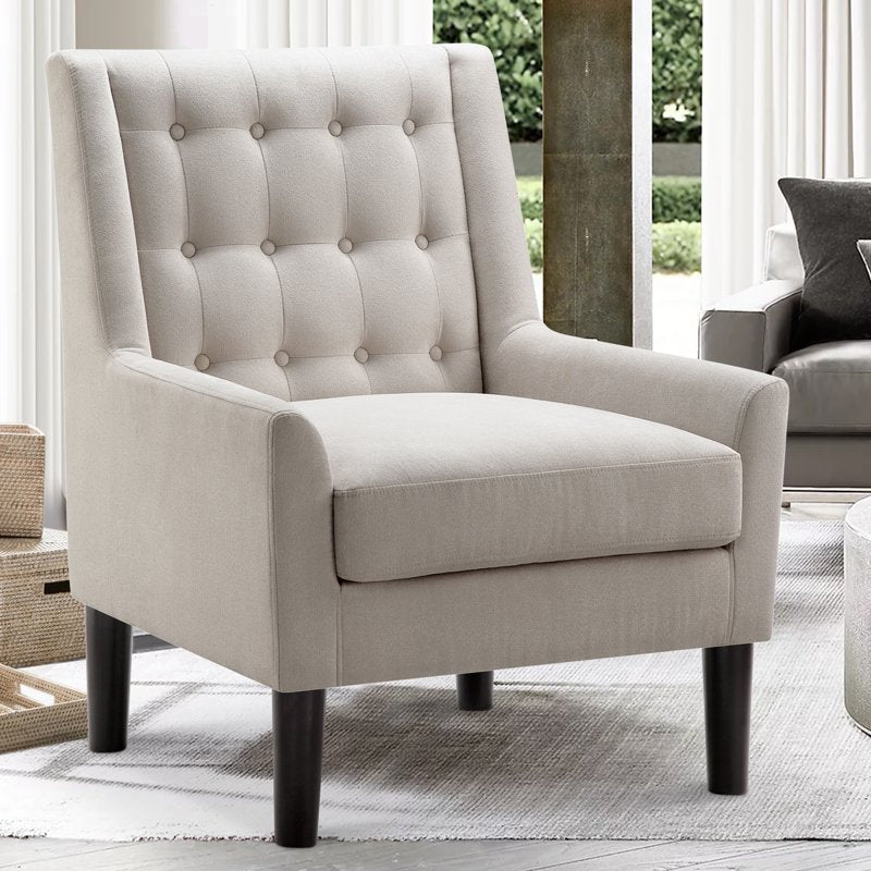 Tufted Upholstered Loveseat with Removable Cushions - Multiple Colors