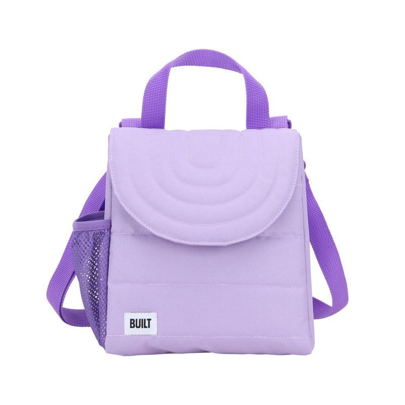 Insulated Kids Lunch Box Puffer Bag - Purple
