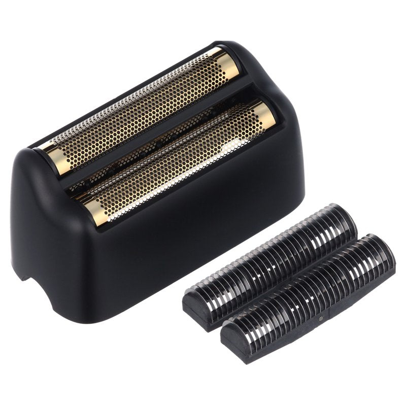 Professional Double-Foil Shaver Replacement Head and Cutters - Black