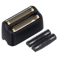 Professional Double-Foil Shaver Replacement Head and Cutters - Black