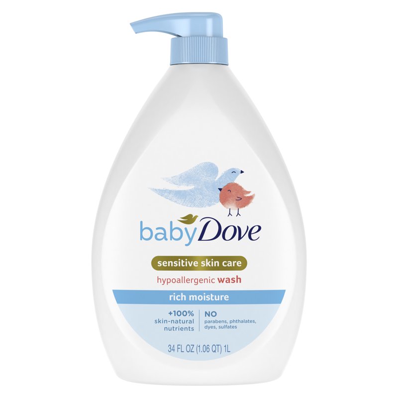 Hypoallergenic Baby Body Wash - Rich Moisture, Delicate Scent