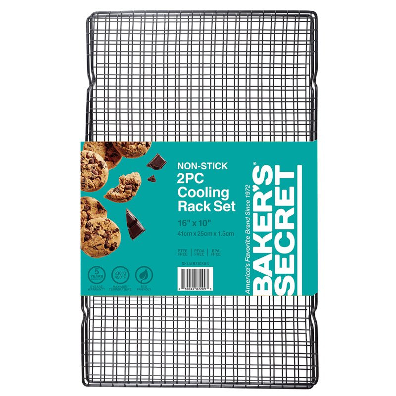 Nonstick Carbon Steel Cooling Racks - 16" x 10", 2 Pack