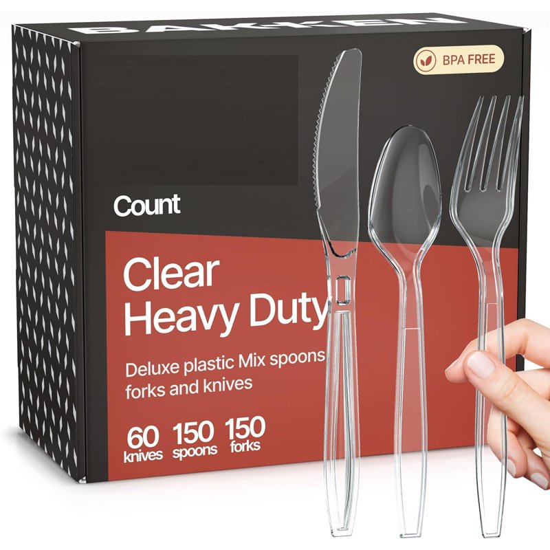 Heavy-Duty Disposable Cutlery Set - 360 Pieces, BPA-Free
