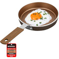 Mini Egg Pan Set – 5.5" Non-Stick Frying Pans with Spatula, Golden