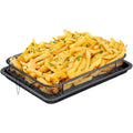 Non-Stick Crisper Tray Set - 2-Piece Gray Marble, 9.5" x 13"