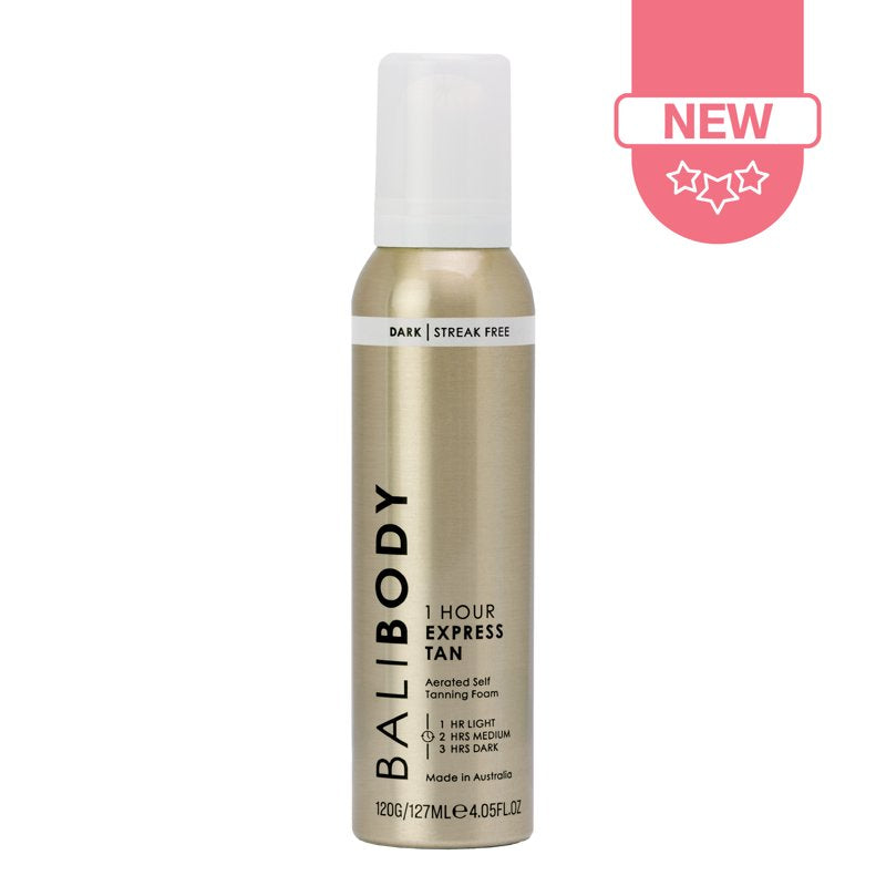1 Hour Express Self Tanner Foam - Dark Natural-Looking Tan, 4.05 fl.oz