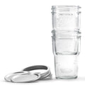 Nesting Mason Jar Set with Lids & Bands - Wide Mouth, Pint, 4-Pack