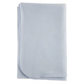Baby Blue Fleece Blanket for Baby Boys - Soft Cotton Pastel Swaddle Wrap - 30x40
