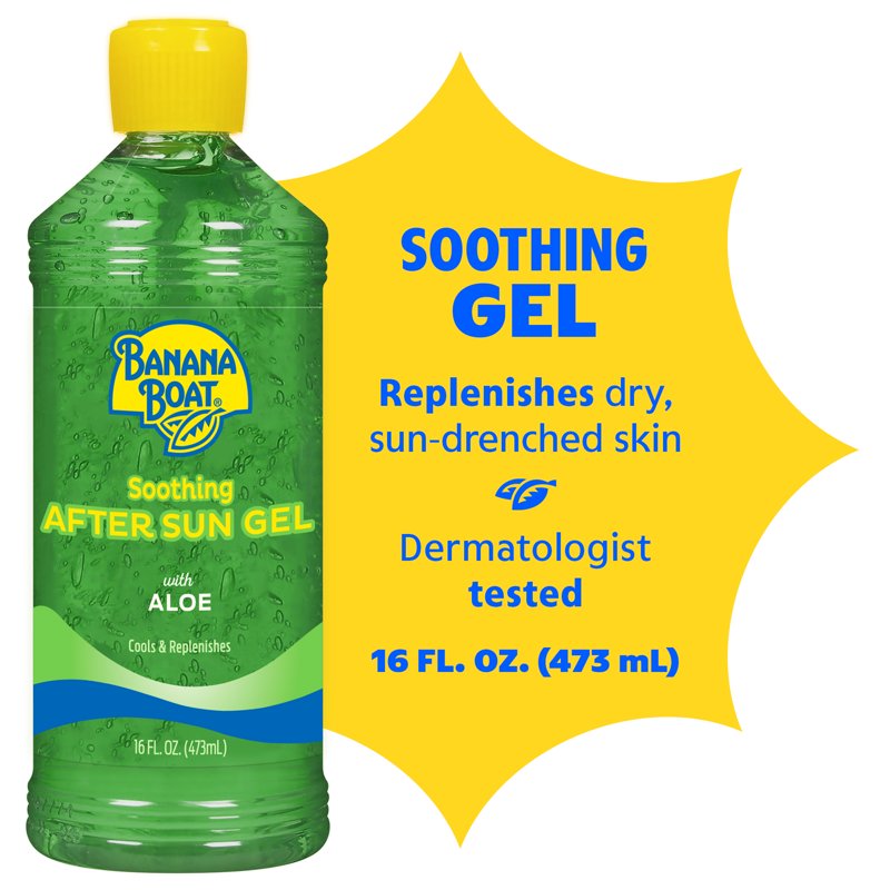 Soothing Aloe Vera Gel for Sunburn Relief - 16 fl oz