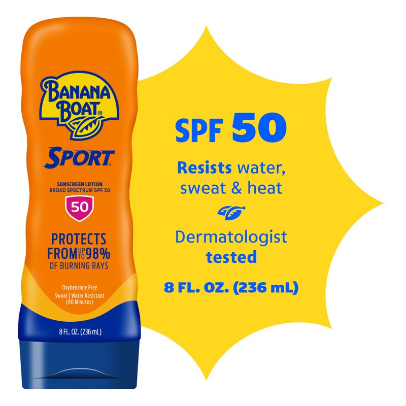 Sport Sunscreen Lotion SPF 50 - Water-Resistant, 8 Fl Oz