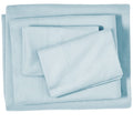 King Light Blue Cotton Flannel Deep Pocket Sheet Set - 4 Pieces