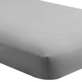 Split King Microfiber Fitted Sheets - 2 Pack Light Grey Deep Pocket