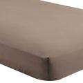 Split King Microfiber Fitted Sheets 2 Pack - Taupe Deep Pocket Bedding