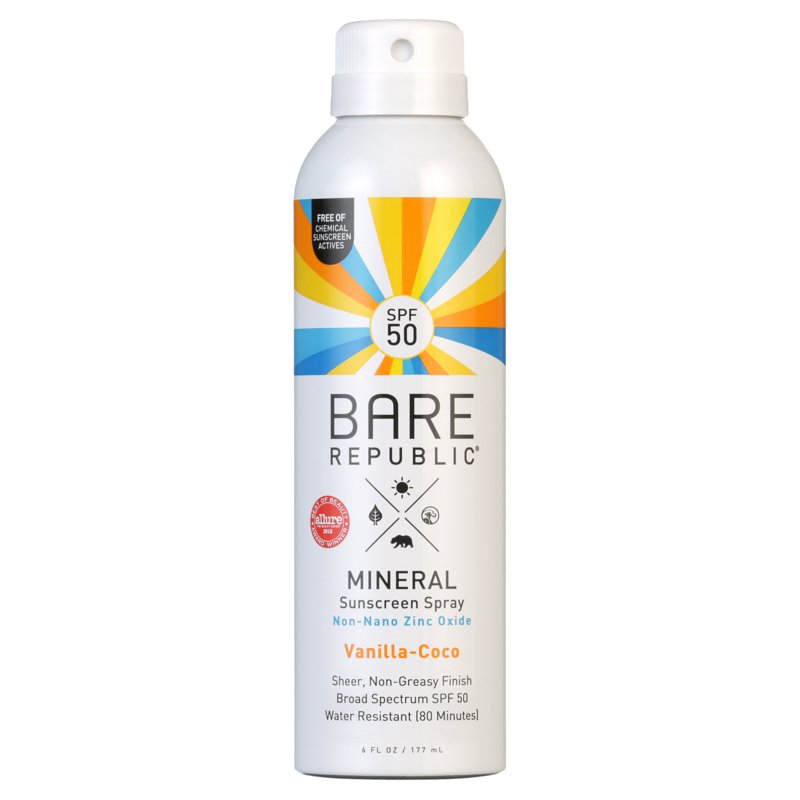 Mineral SPF 50 Sunscreen Body Spray - Clean, Lightweight Formula
