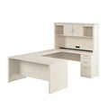 Modern 3-Shelf Bookcase with Steel Supports - Multiple Colors