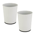 Stainless Steel Bathroom Trash Can - 2 Pack, White