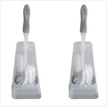 Bath Bliss 2 Pack Toilet Bowl Brush and Stand Set - Bathroom Cleaning