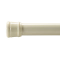 Beige 42-72 Inch Shower Curtain Tension Rod - Rust-Resistant Bathroom Accessory