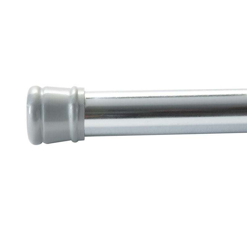 Silver Adjustable Shower Curtain Rod 42-72 Inches Tension Tension Rod