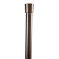 Tension Shower Rod 42-72 Inches Oil Rubbed Bronze - Rust-Resistant Bathroom Curtain Rod