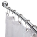 Adjustable Curved Shower Curtain Rod - Chrome Finish, 44 to 72 Inches