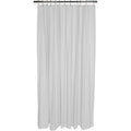 White PVC Shower Curtain Liner 70x72 Inches - Mildew Resistant, Magnet-Weighted Hem