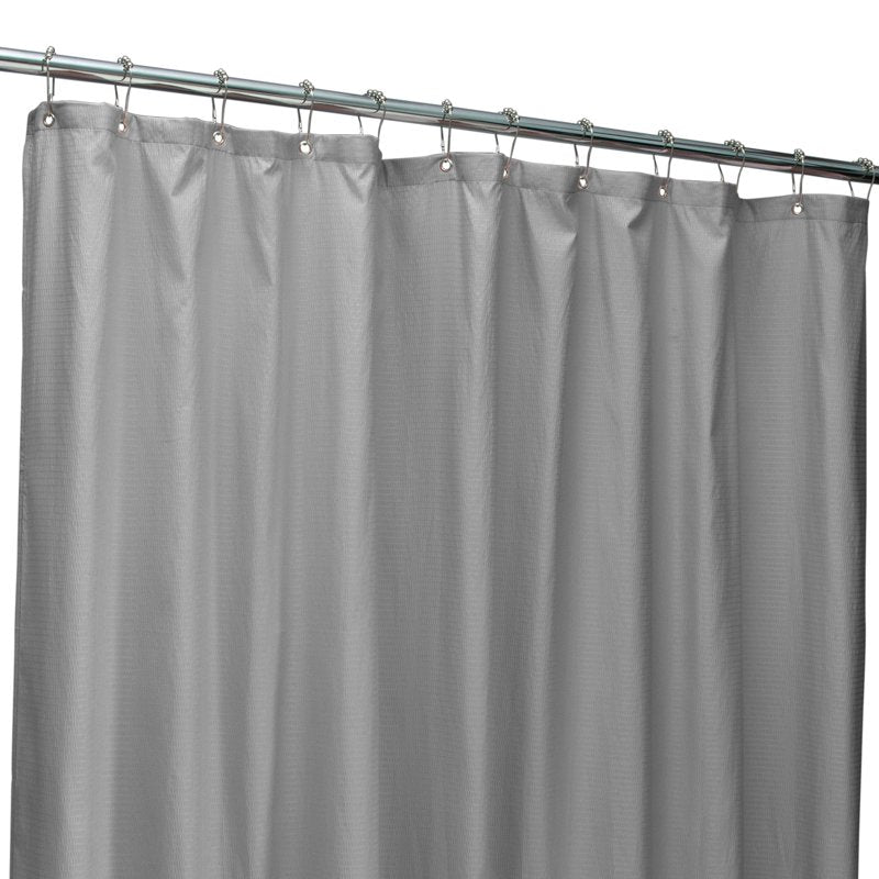 Microfiber Shower Curtain Liner with Magnetic Hem - HGrey Variation